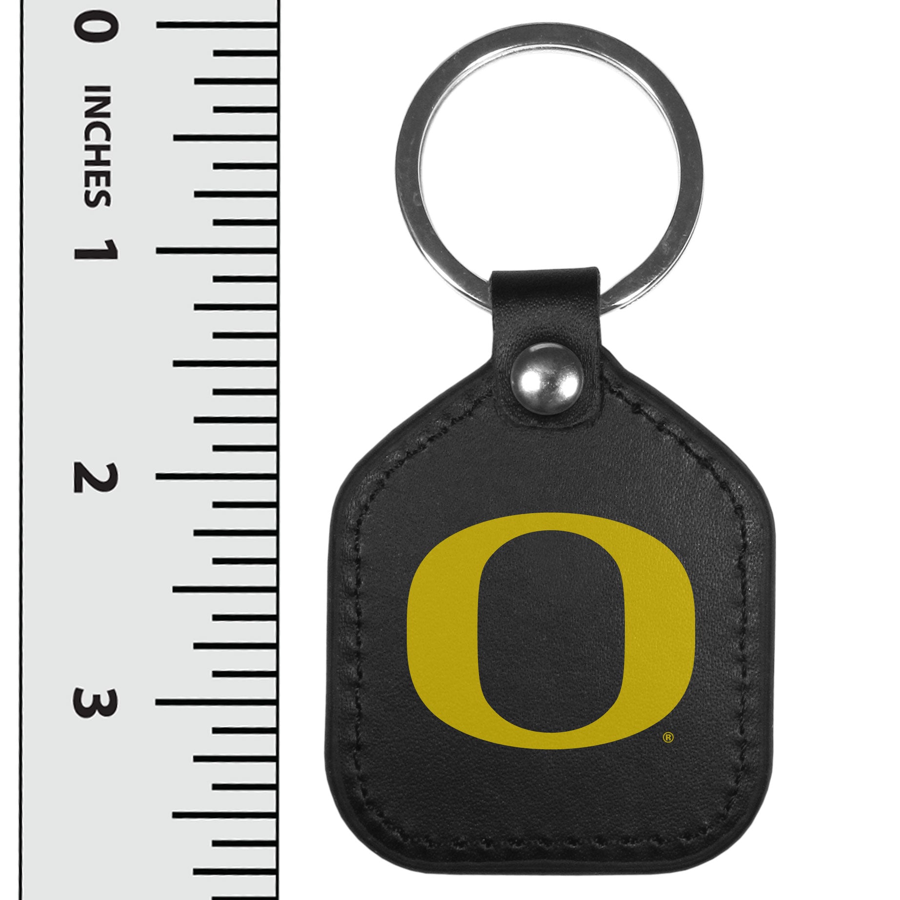 Oregon Ducks Leather Square Key Chains